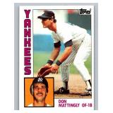 Don Mattingly RC 1984 Topps #8 Rookie Vintage Baseball Card