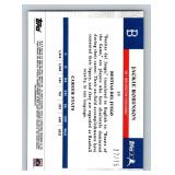 Jackie Robinson /75 Green SP 2022 Topps X #49, numbered 27/75, Baseball Card