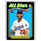 Clayton Kershaw /299 Black SP 2024 Topps35th Anniversary #89ASB-49, numbered 236/299, Baseball Card