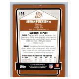 Adrian Peterson Gold RC 2007 Topps DPP #135 Rookie Minnesota Vikings Football Card