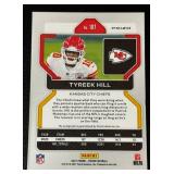 Tyreek Hill Auto 2021 Prizm #187 Football Card