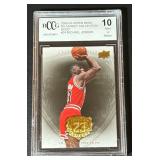 Michael Jordan BCCG 10 Gem Mint 2009-10 Upper Deck MJ Legacy Collection Gold #24 Basketball Card
