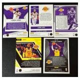 5 Card LeBron James Basketball Lot