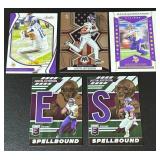 Justin Jefferson 5 Card Lot Minnesota Viking Football