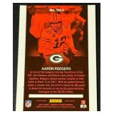 Aaron Rodgers Red Checker Prizm 2022 Rookies & Stars Thrillers Insert #TH-1 Football Card