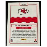 Patrick Mahomes 2023 Donruss Elite Green Title Waves Insert #TW-3 2022 Passing Title Football Card