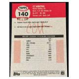 CC abathia /100 2022 Topps Chrome #140, numbered 091/100, Baseball Card