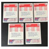 5 Deion Sanders RCs 1990 Fleer #454 Rookie Baseball Cards