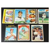 7 Card Vintage Baseball Stars Lot - Roberto Clemente, Willie McCovey, Willie Stargell, Reggie Jackson, Johnny Bench, Tom Seaver, and more
