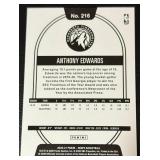 Anthony Edwards RC 2020-21 Hoope #216 Rookie Minnesota Timberwolves Basketball Card