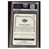 Zion Williamson RC PSA 9 Mint 2019 Hoops #296 Rookie Basketball Card (slab is cracked)