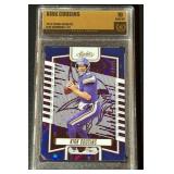 Kirk Cousins Graded 10 Gem Mint 2023 Absolute Blue Diamonds #25, numbered 08/99, Minnesota Vikings Football Card