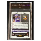 Kirk Cousins Graded 10 Gem Mint 2023 Absolute Blue Diamonds #25, numbered 08/99, Minnesota Vikings Football Card