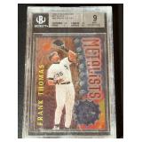 Frank Thomas Beckett Graded 9 Mint 1996 Stadium Club Metalists #M8 Baseball Card