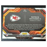 Patrick Mahomes Green Wave Refractor 2023 Prizm Fireworks #F-2 Football Card