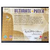 Percy Harvin 3-Color Patch Gold /50 2009 Ultimate Collection #U-31, numbered 33/50, Minnesota Vikings Football Card