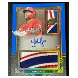 Yohel Pozo Auto RC /10 - NASTY PATCH - 2022 Topps Tribute #RFPAR-YP, numbered 4/10, Baseball Card