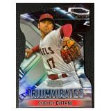 Shohei Ohtani Die Cut Refractor 2023 Stadium Club Triumvirates #T-25 Baseball Card