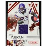 Adrian Peterson Relic /299 2009 Donruss Longevity #55, numbered 046/299 Minnesota Vikings Football Card