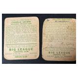 1934 Goudey 2 Card Lot - Charlie Grimm / Julius Solters Vintage Baseball Cards