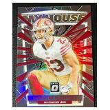 Christian McCaffrey 2023 Donruss Optic Prizm #7 Myhouse Insert Football Card