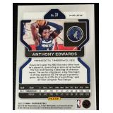 Anthony Edwards RWB Refractor 2021-22 Prizm #37 Minnesota Timberwolves Basketball Card