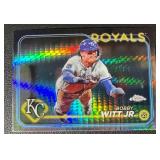 Bobby Witt Jr. Refractor Prism 2024 Topps Chrome #120 Baseball Card