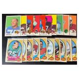 20 Card 1969 and 1970 Topps Football Vintage Cards
