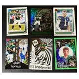 Zach Wilson 6 RC Lot Rookie Football Cards
