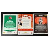 Joe Burrow 3 Card Football Lot