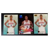 Allen Iverson 3 RC Lot - Rookie Basketball Cards