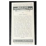 1938 WA & AC Churchman Boxing Personalities #13 Jack Doyle Vintage Card