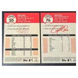 Royce Lewis and Griffin Jax Mini Diamond RC Refreactor 2 Card Lot 2022 Topps Chrome #20 and #76 Minnesot Twins Rookie Baseball Cards