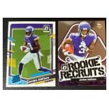 Jordan Addison 2 RC Lot - 2023 Donruss Optice Rookie Recruits and Donruss Optic Minnesota Vikings Football Cards