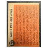 Babe Ruth 1962 Topps #141 Twilight Years Vintage Baseball Card