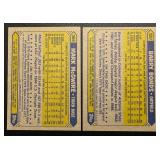 Barry Bonds and Mark McGwire RC 2 Card Lot 1987 Topps Baseball