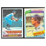 George Brett 2 Card 1979 and 1980 Lot #330 and #450 Vintage Baseball Cards