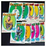 11 Card Lot 1971 Topps Hockey, Vintage