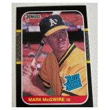 Mark McGwire RC 1987 Donruss Rated Rookie #46 Baseball Card