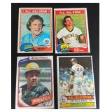 1979-81 Topps Baseball 4 Card Star Lot - Brett, Palmer, Molitor, Stargell Vintage Baseball Cards