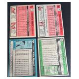 1979-81 Topps Baseball 4 Card Star Lot - Brett, Palmer, Molitor, Stargell Vintage Baseball Cards