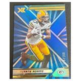 Davante Adams /199 Blue Foil 2021 Xr #37, numbered 109/199 Football Card