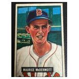 1951 Bowman #16 Maurice McDermott Vintage Baseball Card