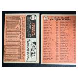 1966 Topps 2 Card Star Lot - Orlando Cepeda #132 and #225 NL Strikeout Leaders Koufax / Gibson Vintage Baseball Cards