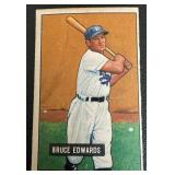 1951 Bowman #116 Bruce Edwards Vintage Baseball Card