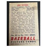 1951 Bowman #82 Joe Tipton Vintage Baseball Card