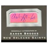 Aaron Brooks Signed 2002 Playoff Absolute Memorabilia Signing Bonus Auto - Numbered /200, New Orleans Saints Football