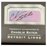 Charlie Batch Signed 2002 Playoff Absolute Memorabilia Signing Bonus Auto - Numbered /250, Detroit Lions Football