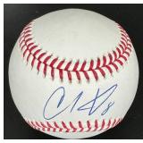 Christian Vasquez Signed OMLB Manfred Rawlings Baseball with MLB COA - Minnesota Twins Baseball