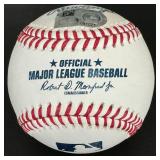 Christian Vasquez Signed OMLB Manfred Rawlings Baseball with MLB COA - Minnesota Twins Baseball